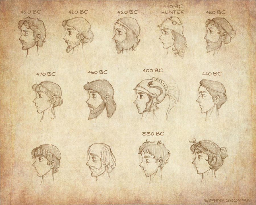 ancient greek hair styles