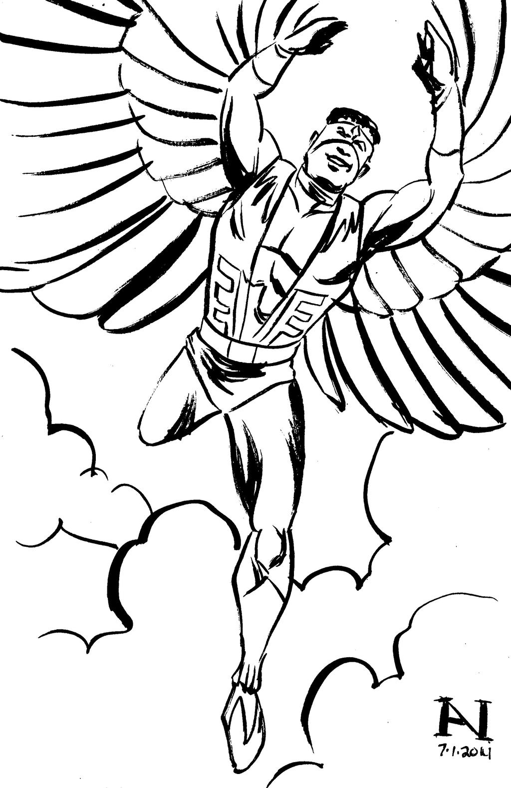 falcon avengers coloring pages - photo #8