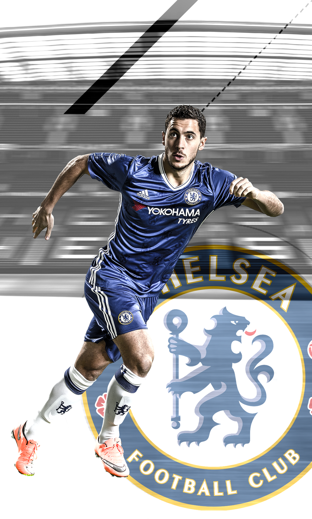 NEW HAZARD WALLPAPER MOBILE CHELSEA FIFA 17 THEME by ...