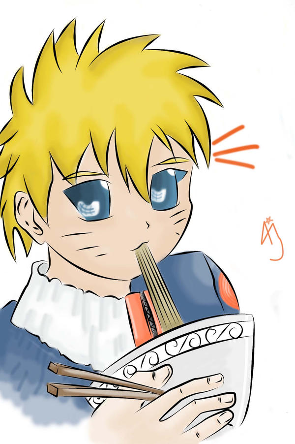 naruto eating ramen coloring pages - photo #5