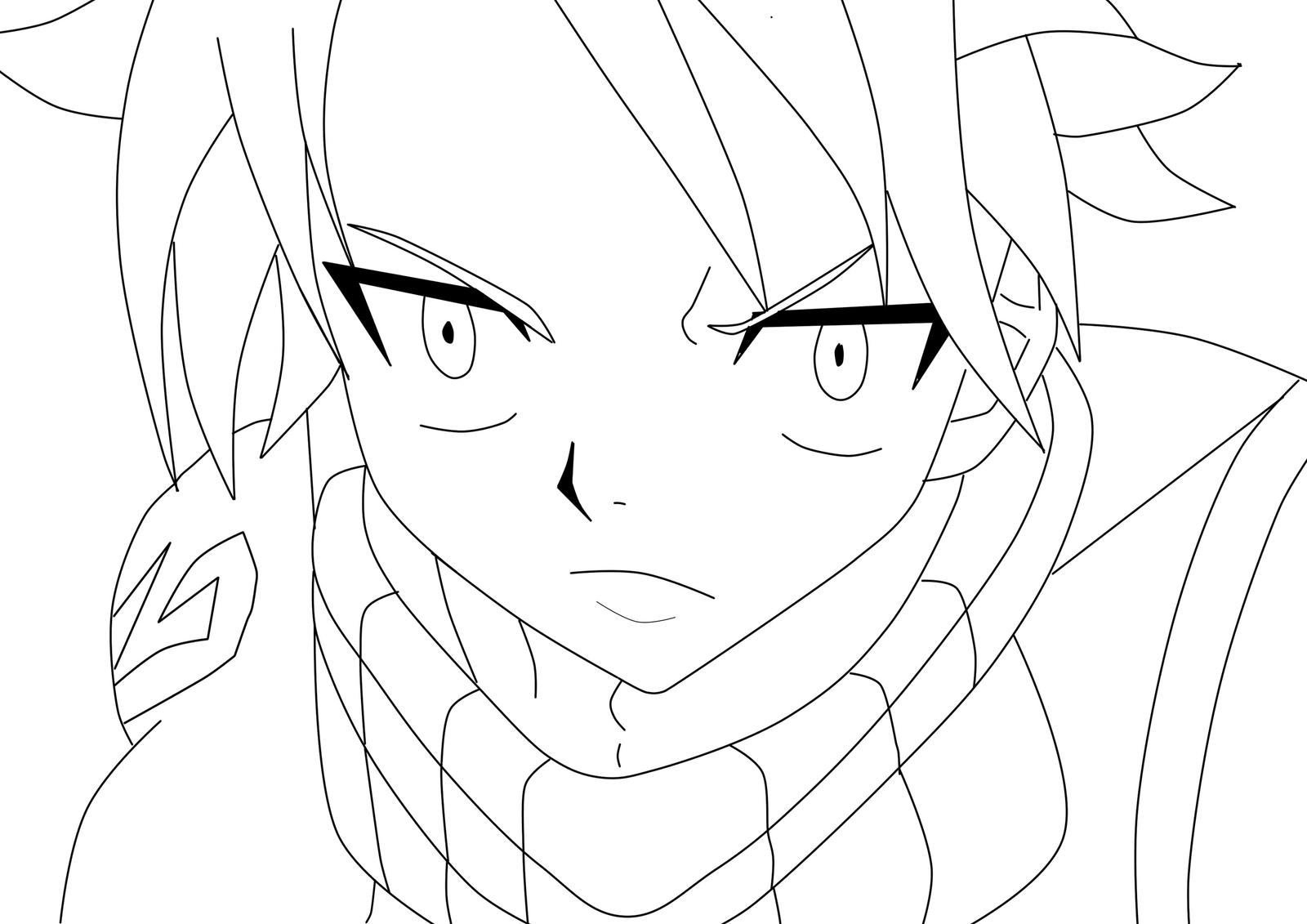Natsu (without color) by Jwwt on DeviantArt