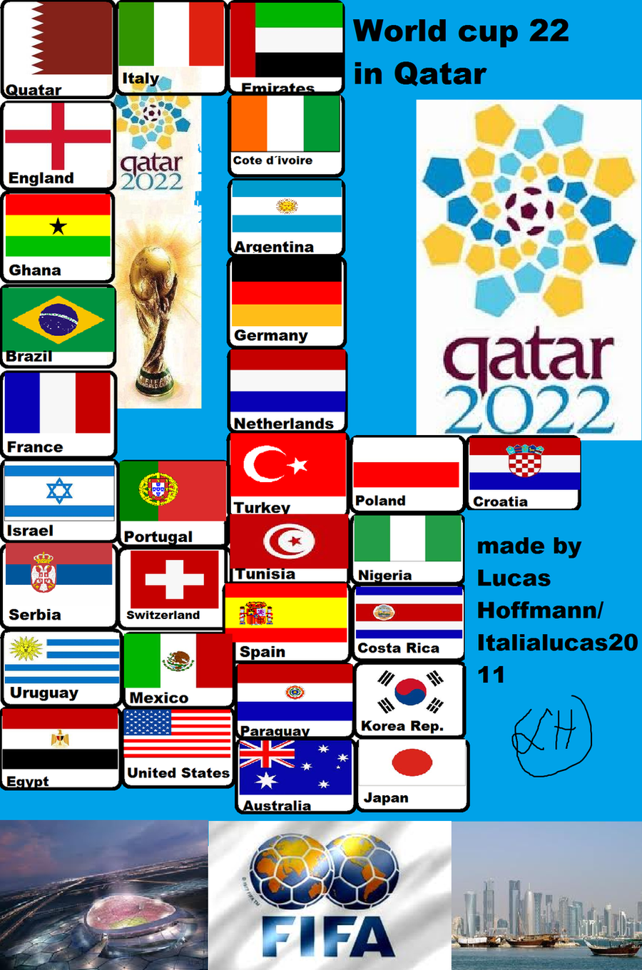 World Cup 2022 in Qatar by italialucas2011 on DeviantArt