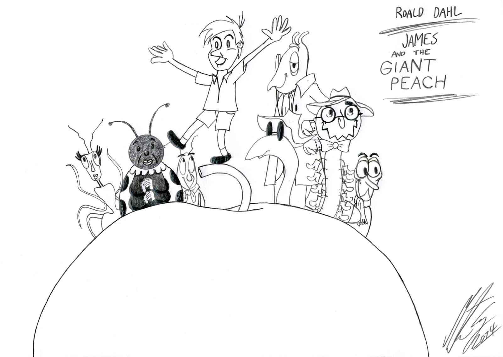 james and the giant peach coloring pages - photo #3