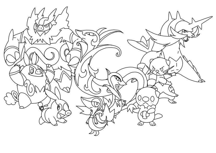 Starter Pokemon Coloring Pages 6