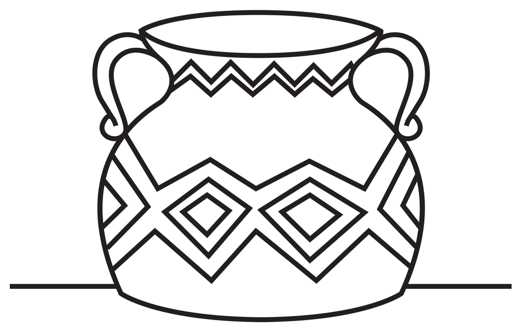 v is for vase coloring pages - photo #11