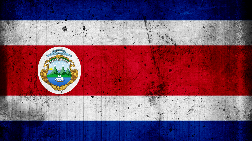 Costa Rica Grunge Flag by Francr2009 on DeviantArt