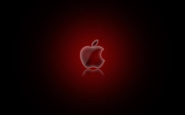 Apple Logo Wallpaper Red by CAB19 on DeviantArt