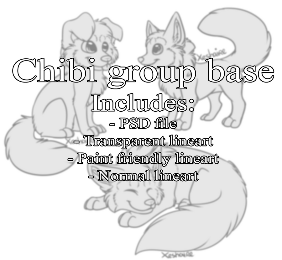 Chibi group base 2.0 - Pay to use by Xeshaire on DeviantArt