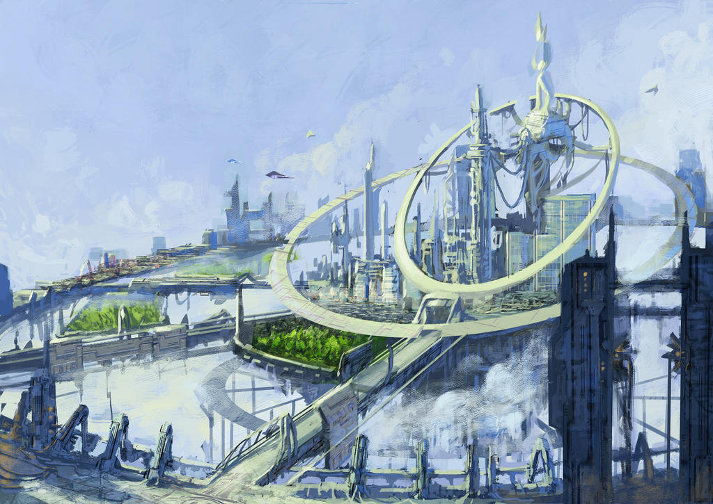Sci fi flyning city
by Gnigi