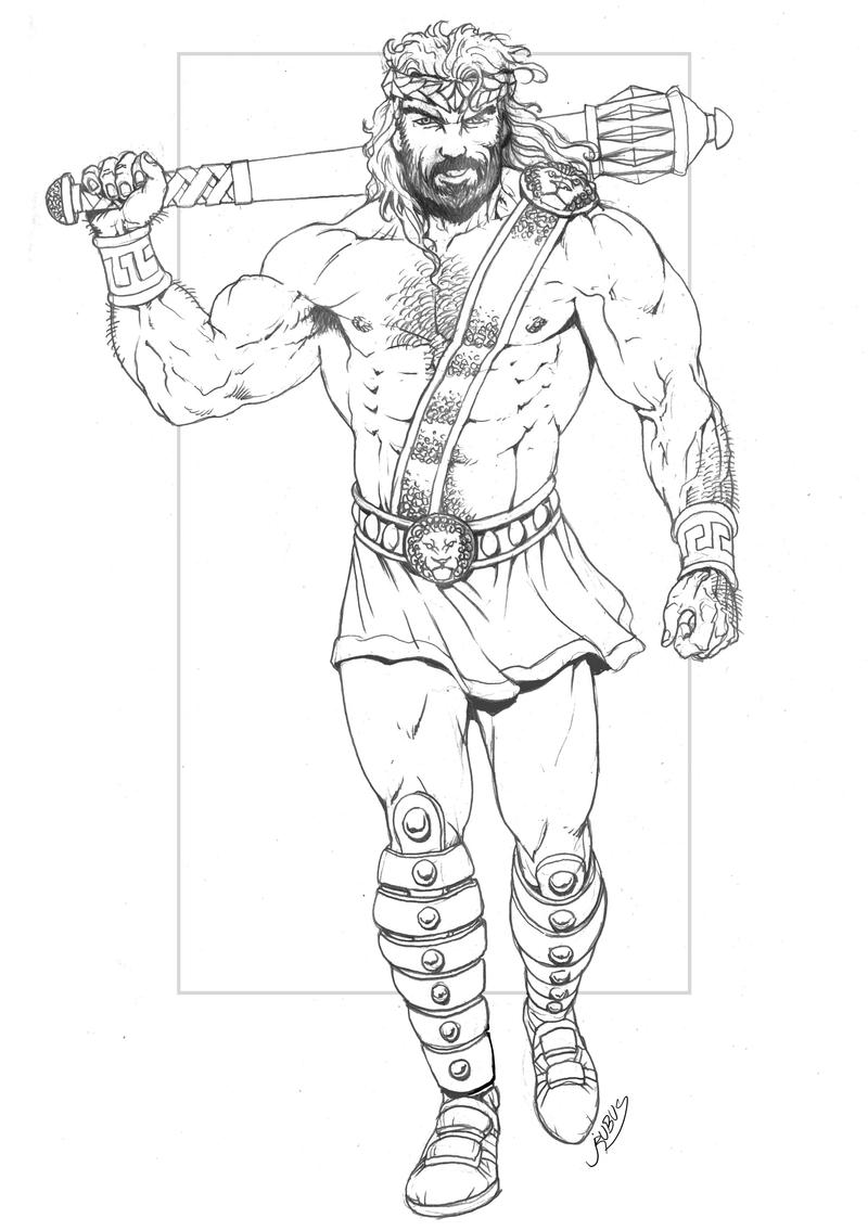 Marvel - Hercules pencils by RubusTheBarbarian on DeviantArt
